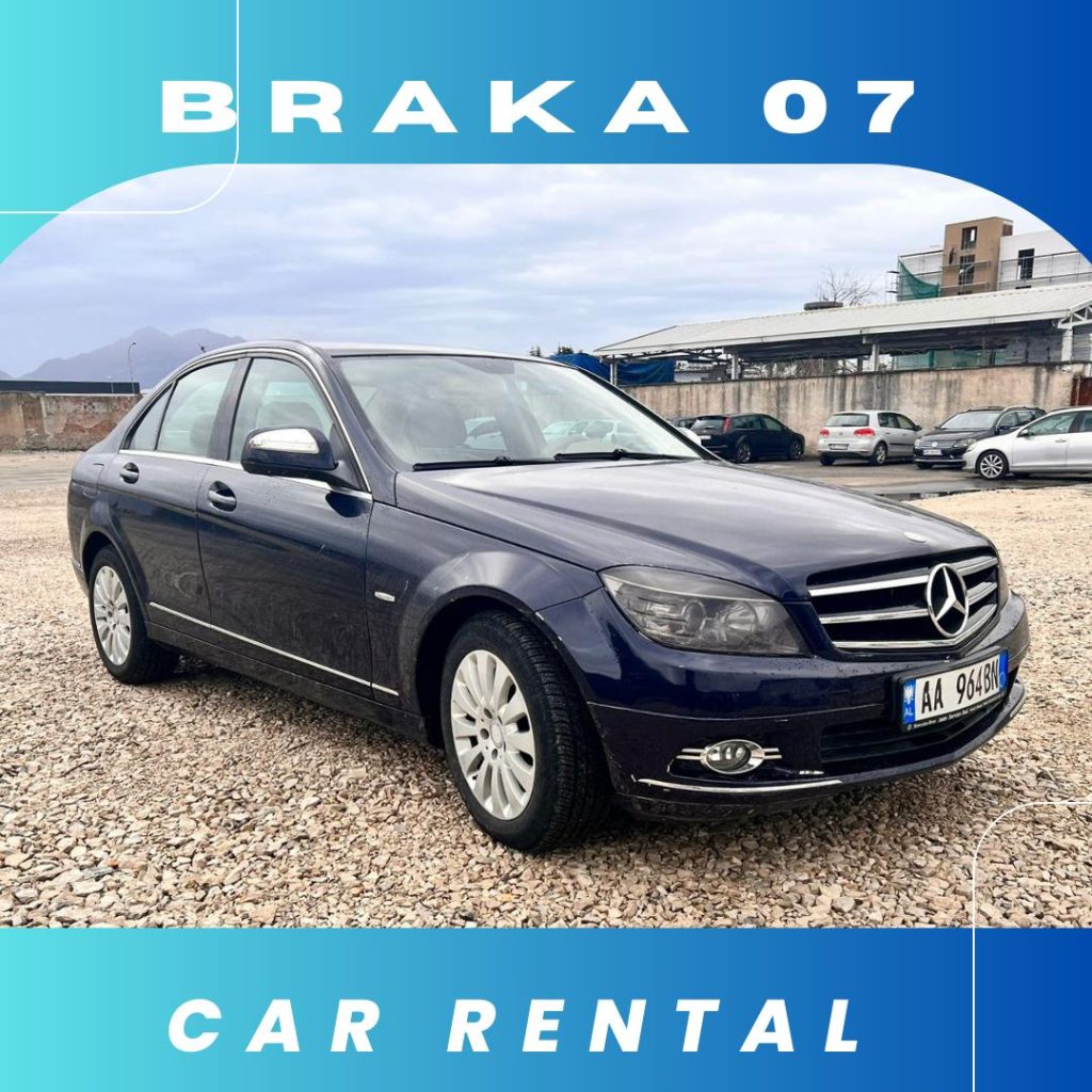 High-quality rental car in Tirana, available from BRAKA07