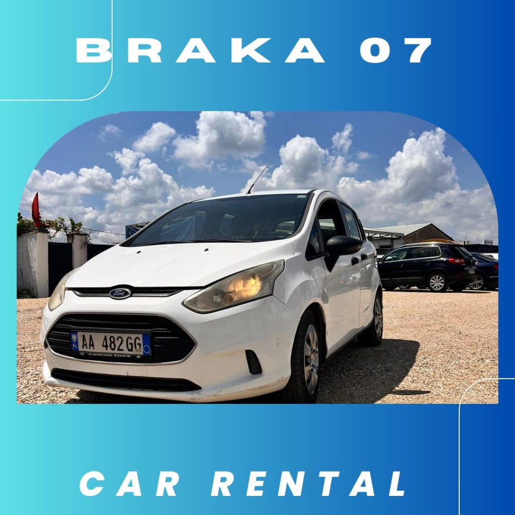 High-quality rental car in Tirana, available from BRAKA07